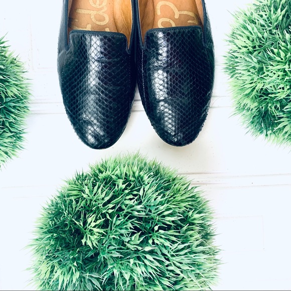 Sam Edelman Shoes - Sam Eldeman leather loafers crocodile touch